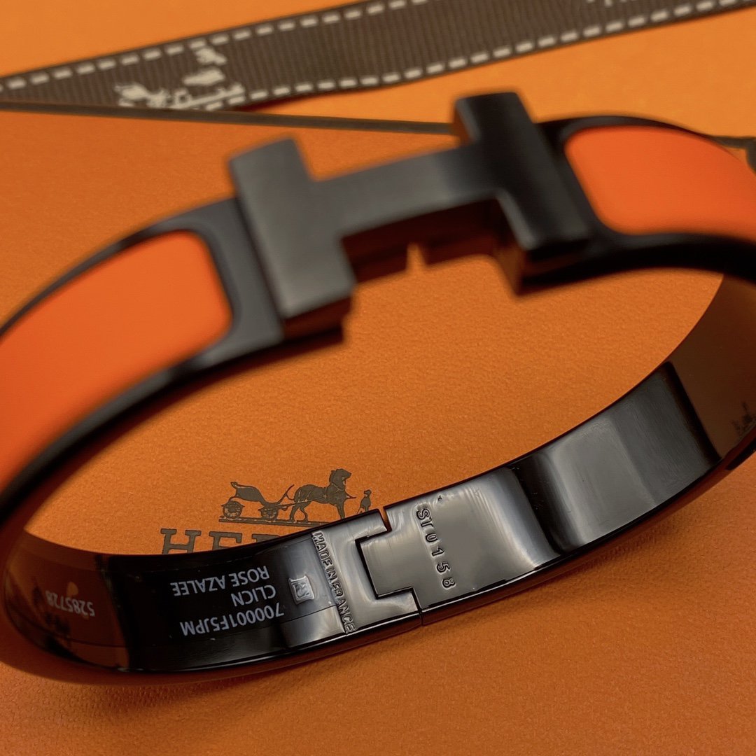 [baslovejewels]CLIC HM SO ブラック オレガン ブレスレット