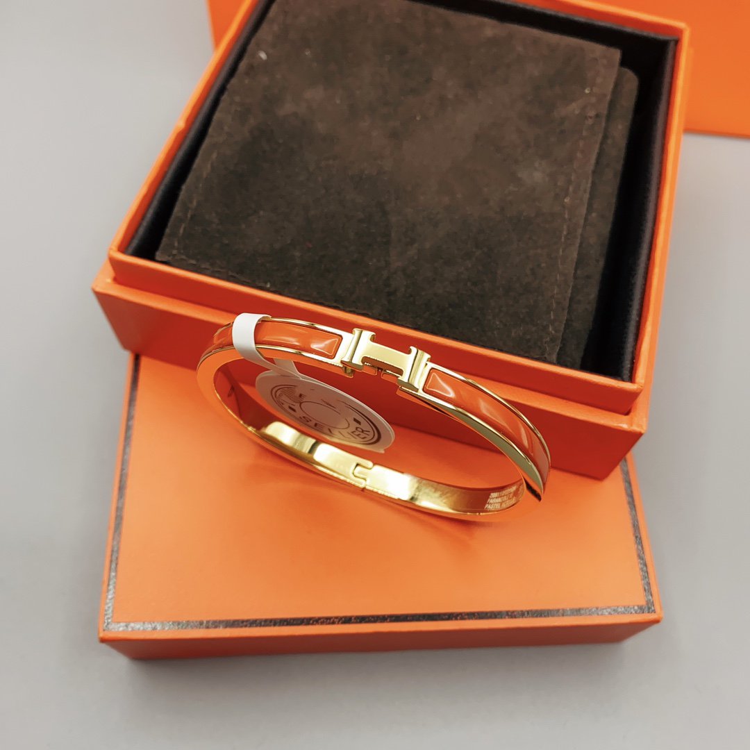 [baslovejewels]KLASSISCHES HM CLIC ROT 8MM EMAILLE ARMBAND