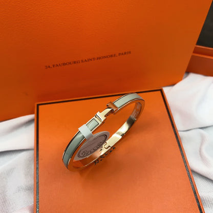 [baslovejewels]CLASSIC HM CLIC GREEN 8MM ENAMEL BRACELET