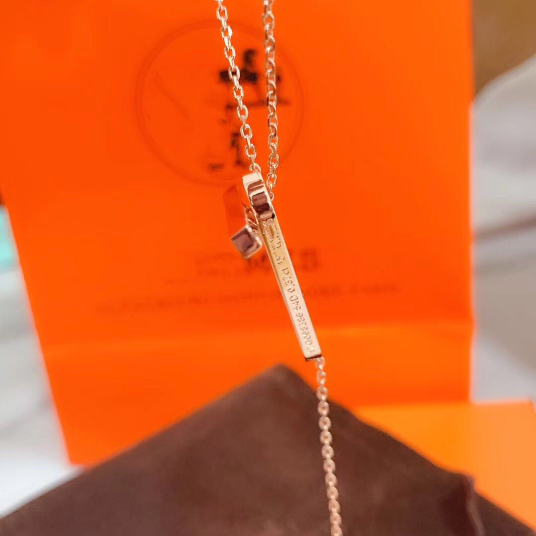 [baslovejewels]HM NECKLACE PLATINUM ROSE GOLD DIAMOND