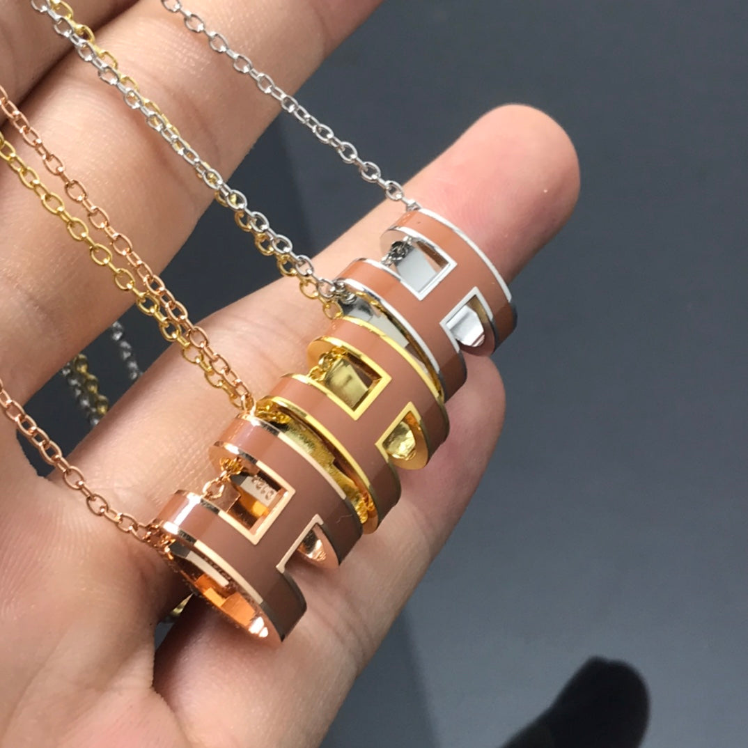 [baslovejewels]Hネックレス ブラウン