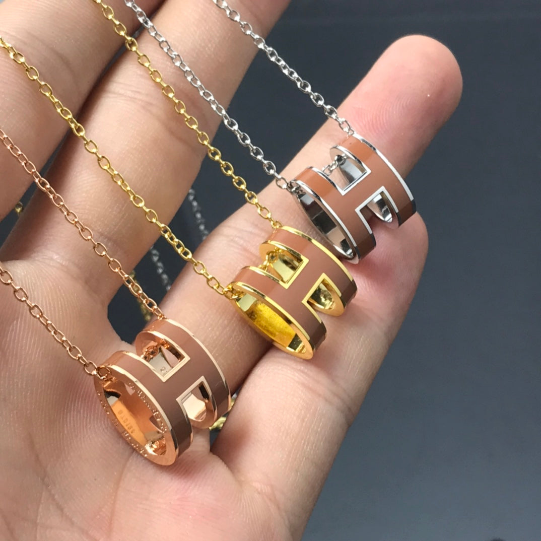 [baslovejewels]Hネックレス ブラウン