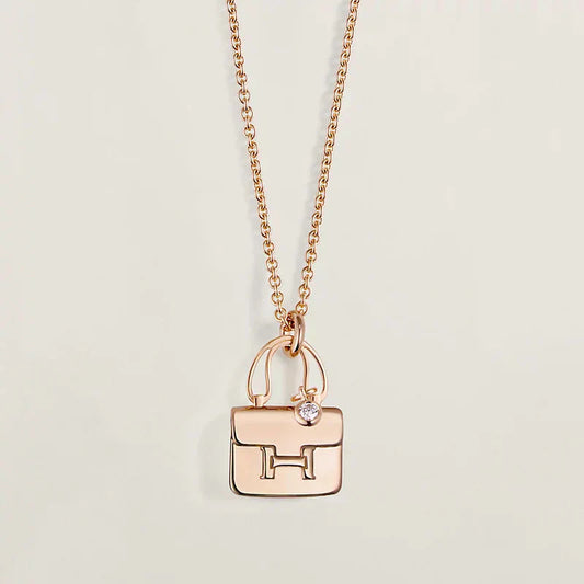 [baslovejewels]アミュレットペンダント ローズゴールドネックレス