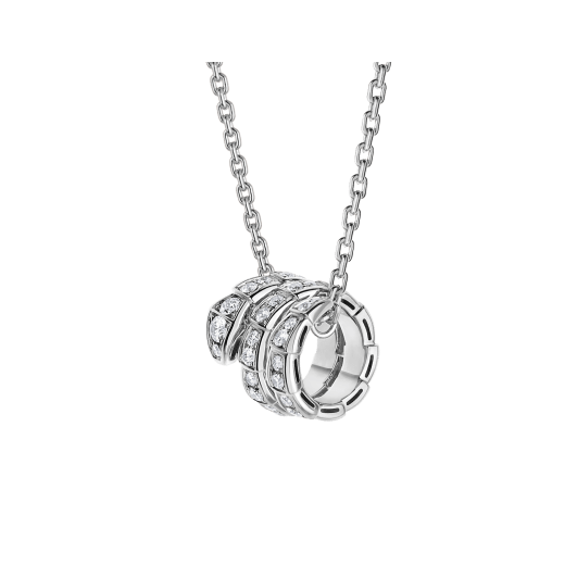 [baslovejewels]セルペンティネックレス ダブルリング ダイヤモンド