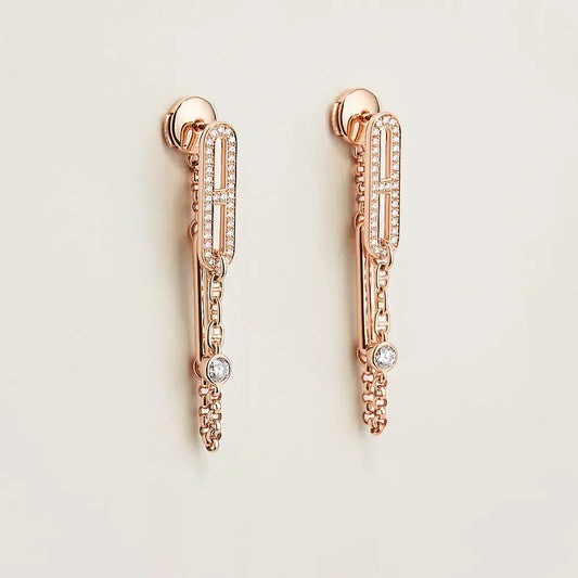 [baslovejewels]CHAINE CHAOS DIAMANT-OHRRINGE