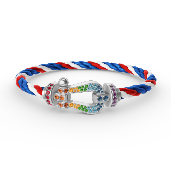 [baslovejewels]FORC ラージ ホースシューカラー ダイヤモンド ブレスレット シルバー