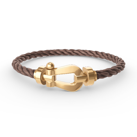 [baslovejewels]FORCE GROSSES HUFEISENARMBAND OHNE DIAMANT GOLD