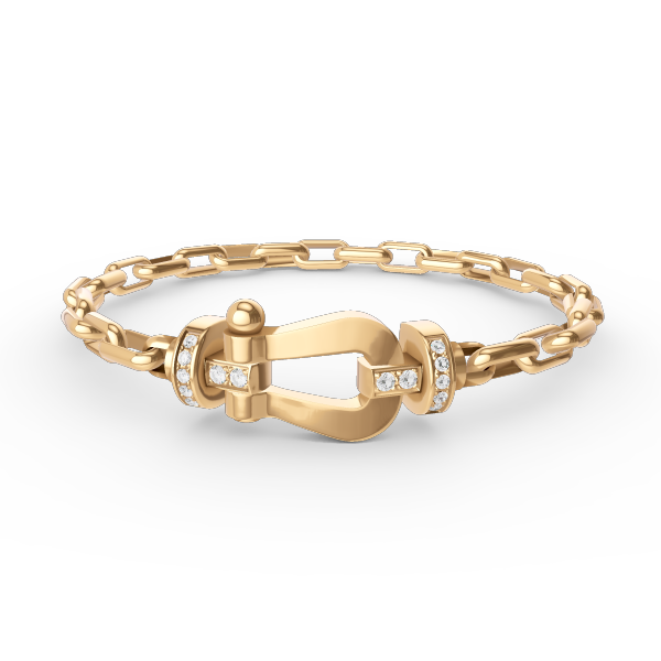 [baslovejewels]FORCE LARGE HORSESHOE CLASP  METAL BRACELET