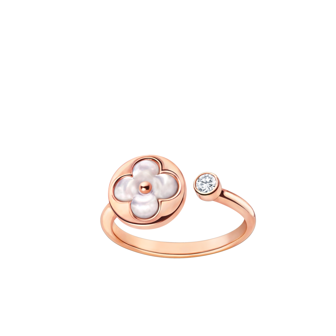 [baslovejewels]SUN 1 ダイヤモンド ピンク モップ リング