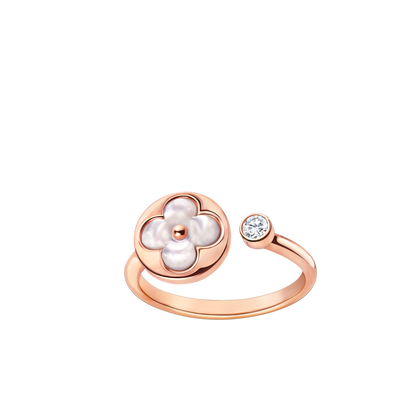 [baslovejewels]SUN 1 ダイヤモンド ピンク モップ リング