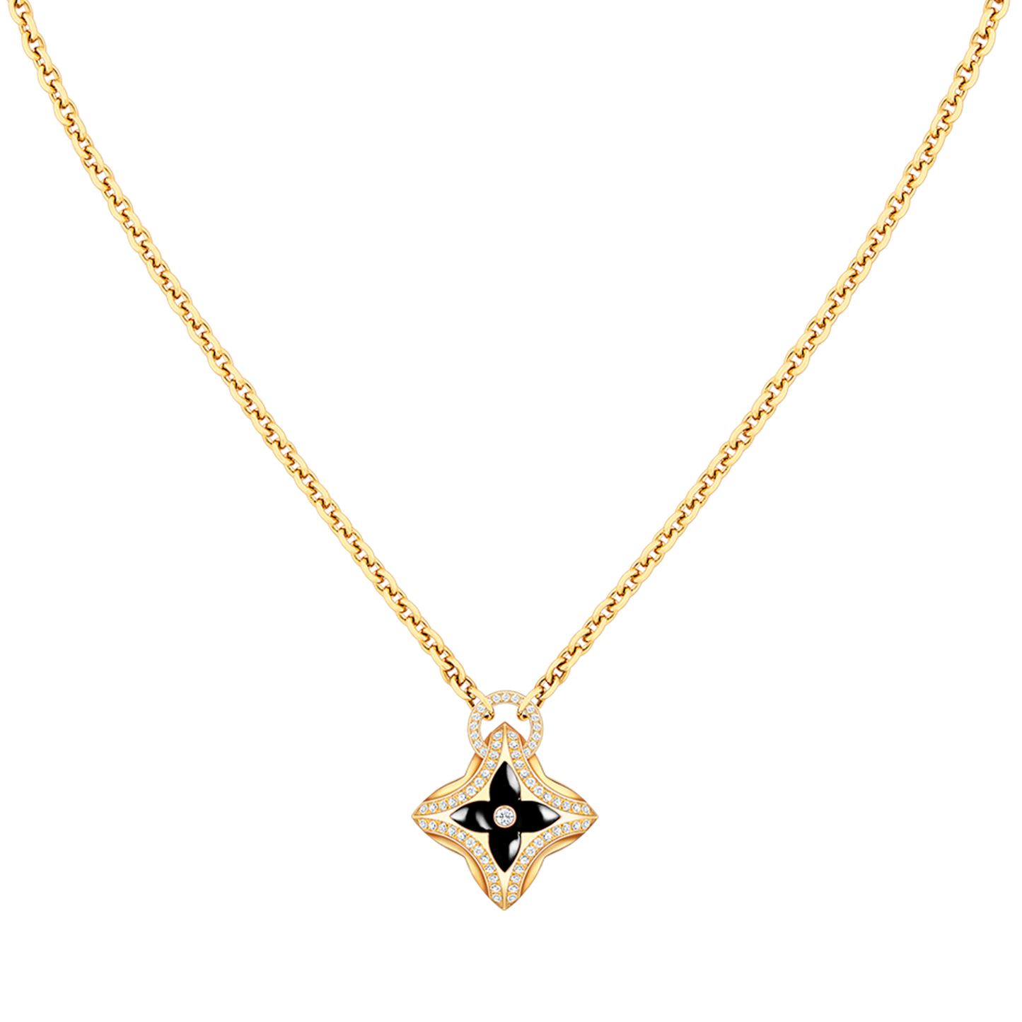 [Baslovejewels]HALSKETTE MIT DIAMANTEN UND STERNANHÄNGER AUS ROTGOLD
