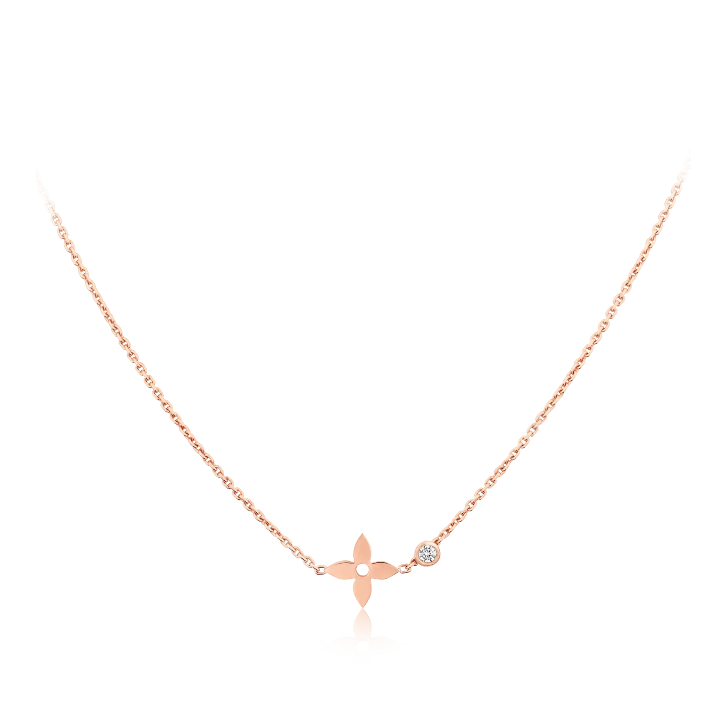 [baslovejewels]BLOSSOM ANHÄNGER ROTGOLD UND DIAMANT