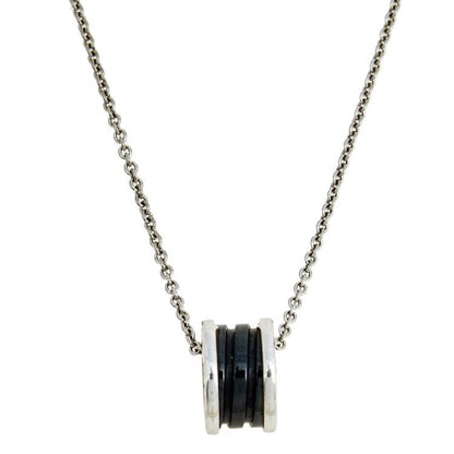 [baslovejewels]ZERO 1 ブラックセラミックシルバーネックレス